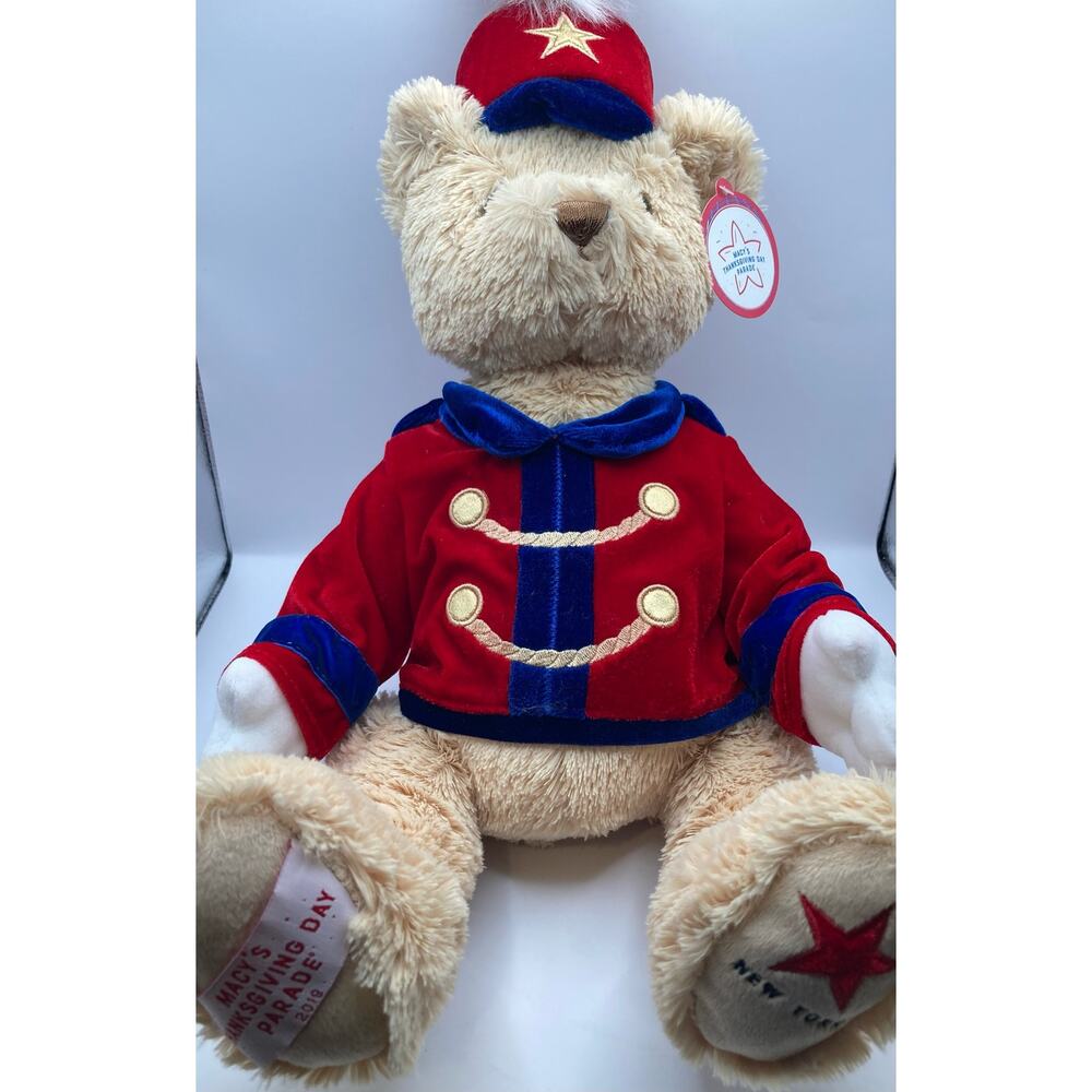 Macy's Thanksgiving Day Parade Bandleader Gund Stuffed Bear Large 16" Tall